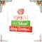 Glitzhome® 9.5" Christmas Wooden Block Word Sign